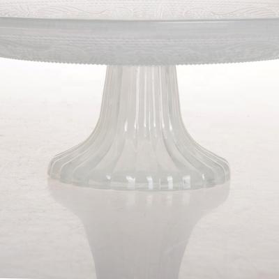 China Wholesale Disposable Fashionable Clear Romantic Glass Charger Dish For Wedding And Engagement for sale