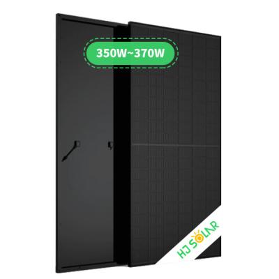 China Wholesale Black Solar Panels 350W 360W 370W Full Solar Power System High Efficiency Europe Solar Panel System Home for sale