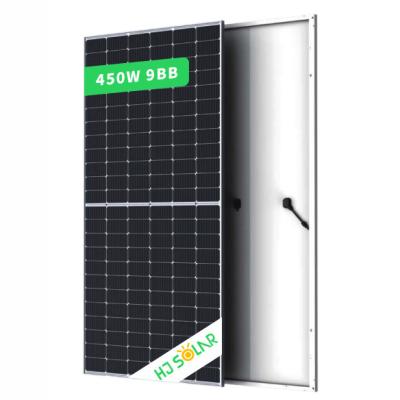 China Mono Solar Panels 440W 450W PERC Solar Panel Mid Price Quality Half Solar Power Efficiency Cell 182mm for sale