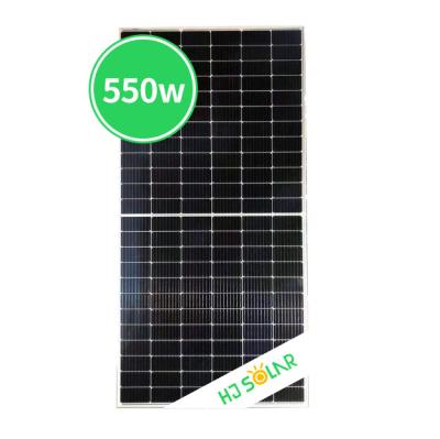 China HJ Solar Power System SOLAR Half Cell Solar Roof Panels 530W 540W 550W Monocrystalline Solar Panels Prices for sale