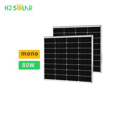 China Mini 80W Solar System Solar Street Light Solar Panel For Solar Street Lights Off Grid Mono Solar System Solar Products for sale