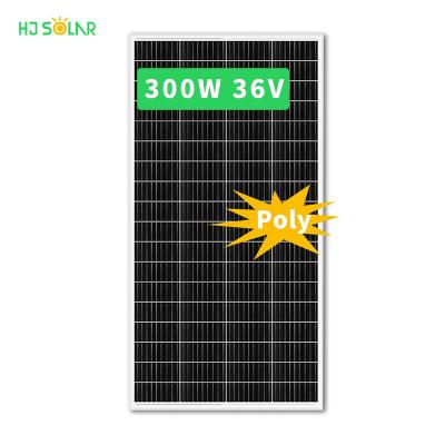 China Solar system street light high efficiency china wholesales 300Watt poly solar panels 18V 36V for solar applications for sale