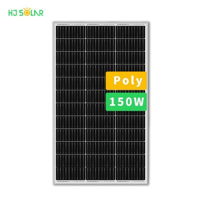 China Solar Street Light 150Watt 18V China Top Poly Solar System Solar Batteries 100W 150W 200W Panel For Home Project for sale