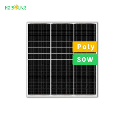 China Solar Panel 80Watt 80W 100W 200W Moduls PV Solar System Poly Solar Street Light Panel Prices for sale