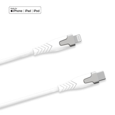 China For All New Style iPhone/iPad USB-C Zinc Alloy to Lightning Data Cable Palladium 18W Fast Charger For IPhone12 Charging Cable for sale