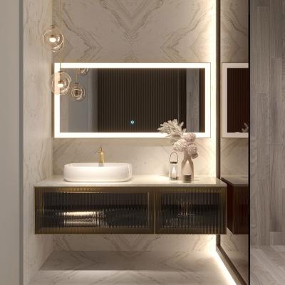 China Traditional Modern Style Vietnam Factory Double Sink Bathroom Vanity for sale