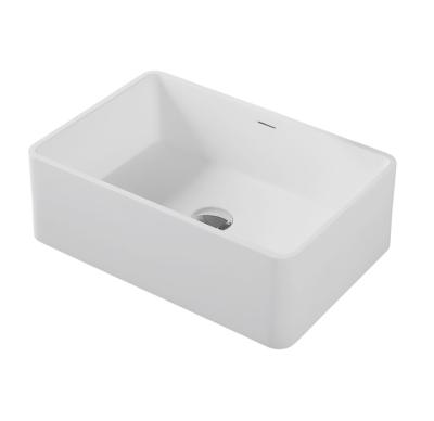 China Bathroom Furniture Eco - Friendly Acrylic Solid Surface Artificial Stone Wash Basin for sale