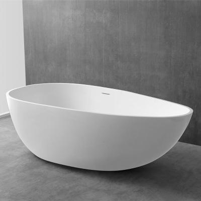 China Freestanding Bathtub Acrylic Solid Freestanding Stone Surface Artificial Stone Bathtub for sale