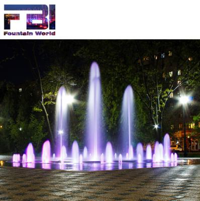 China Outdoor Decoration China Made Square Decoration Kids Playing 9w Underwater Led Lighted Music Fountain for sale