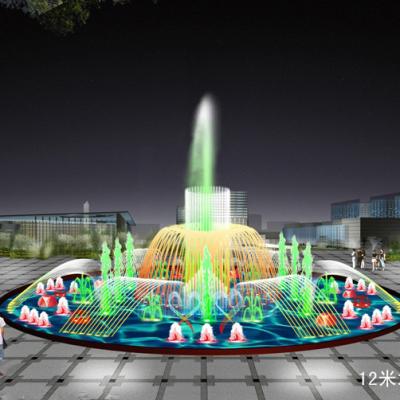 China / 2d Oscillation PLC Programmed Music Decorative Digital Swing Music Water Fountains Digital Outdoor Fountain Lake for sale