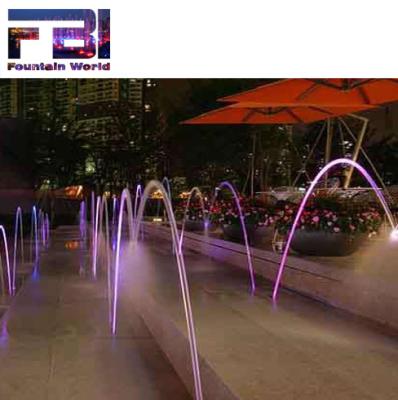 China / outdoor stainless steel jet nozzle jumping fountain with light stainless steel fountain jets led dancing water fountain for villa for sale