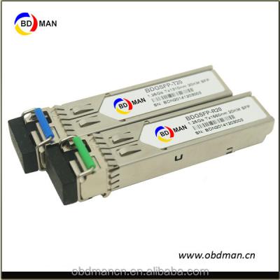 China 1000BASE-BX10-U Huawei 1.25g sfp-t13/r15-lc-20km fiber media converter for sale