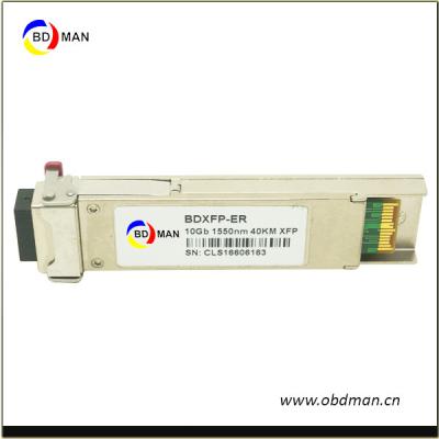 China Stainless steel rgpon SFP duplex LC fiber 1550nm xfp 10gb/s 40km XFP-10GB-ER-OC192IR for sale