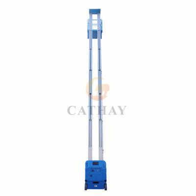 China Hotels 6-9m Full Electric Mobile 250kg Hydraulic Man Lift for sale