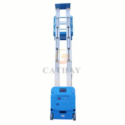 China Hotels Cheap Aluminum Mini Portable Mobile Man Lift Price With CE for sale