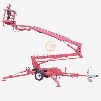 China Hotels Electric Spider Cherry Piker 10~16m Boom Elevator Rental for sale