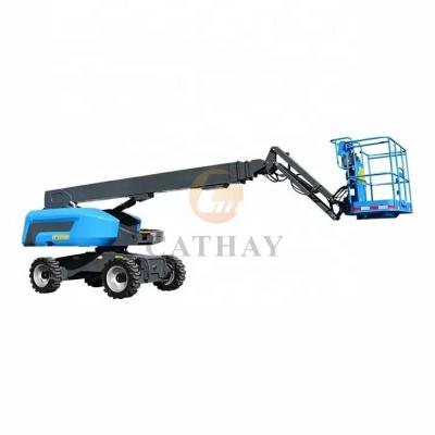 China Hotels Ce Certificated 10~30m Outdoor High Construction Boom Telescopic Self Propelled Lift With Diesel Power for sale