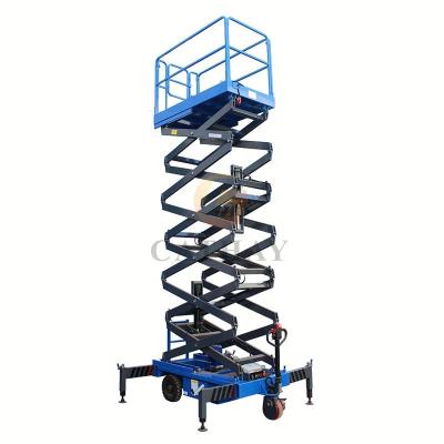 China Small 10m 12m 14m Industrial Residential Mini Electric Mobile Scissor Hydraulic Lift For Hotels With Ce for sale