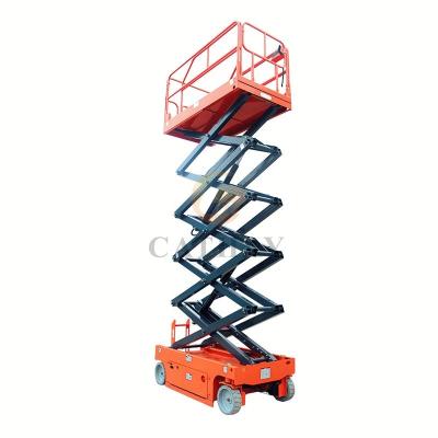 China Hotels Man Work Platform Electric Pneumatic Movable Scissor Lift for sale