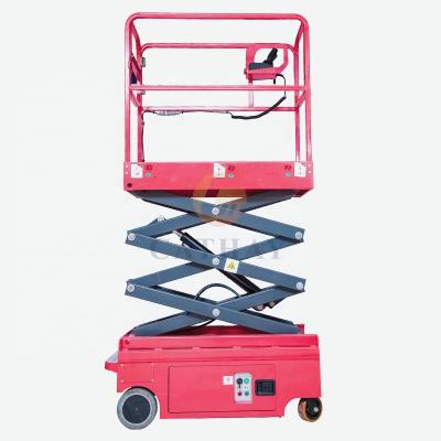 China Hotels CE Certificated 3m Mini Aerial Working Full Electric Scissor Lift for sale