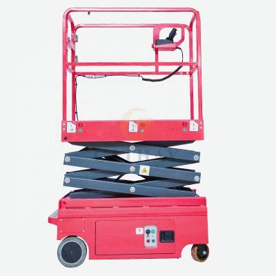 China Rental of Mini Self-Propelled Manual Scissor Lift certified by this hotel for sale