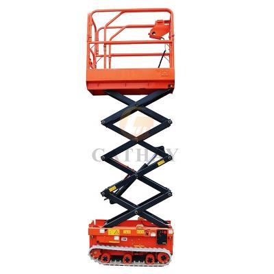 China Ce Certificated Electric Mobile Cheap Hotels All Terrain Scissor Lift For Sale for sale