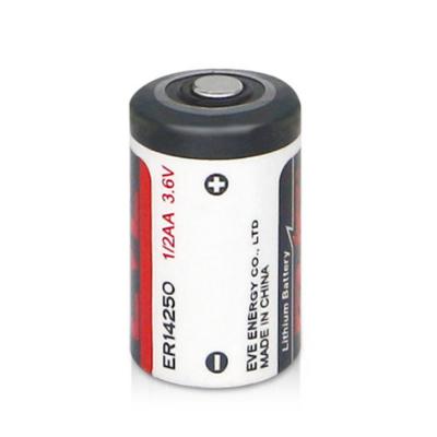 China Toys battery for wireless communication ER14250 1/2AA 3.6V 1200mAh lithium batteries for sale