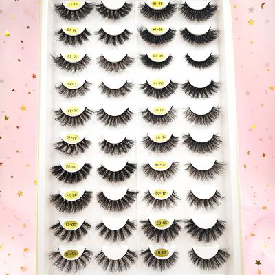 China 3D Effect Natural Long False Mink Fake Eyelashes 100% Synthetic Lint Lashes Soft Reusable Private Label Handmade Eyelashes for sale