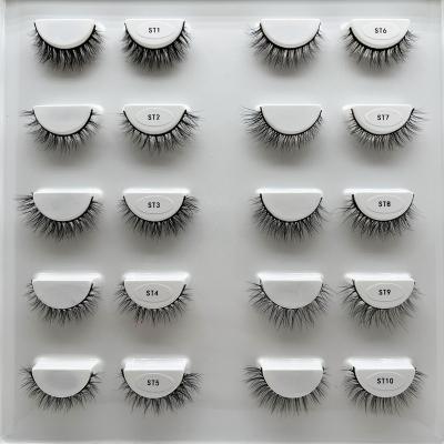 China Hot Market Mink Lashes 3d Mink Eyelashes Middle East Vendor Selling Natural Eyelashes With Custom Logo for sale