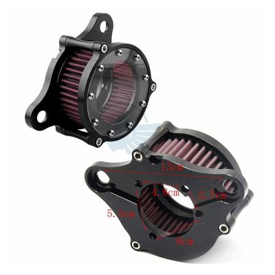 China Aluminum Motorcycle CNC Aluminum Air Cleaner Cleaner Intake System For Suzuki Harley Sportster XL 883 1200 48 X48 Iron for sale