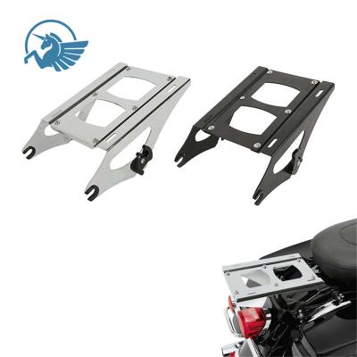 China PVC King Chopper Razor Tour Pack PAK Rear Luggage Rack For Harley Davidson 09-21 Road King Street Touring Electra Glide Ultra CVO for sale