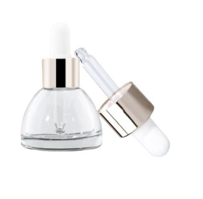 China Cosmeticos Pagoda Luxury Empty Serum Personal Care Jars Glass Dropper Bottle 15ml 20ml 30ml for sale