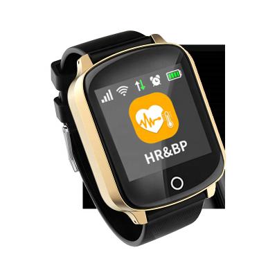 China D200 Smart Watch HANDHELD for Elderly, IP68 Waterproof Smartwatch Tracker GPS+LBS+WiFi/Gold Heart Rate Blood Pressure Monitoring Black for sale