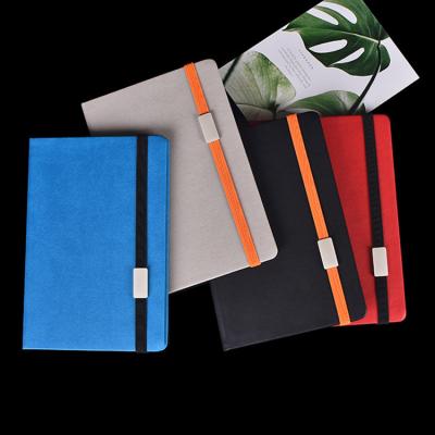 China Fashion Custom Notebook A5 PU Cover Leather Hard Notebook With Pen Planner Notebook for sale