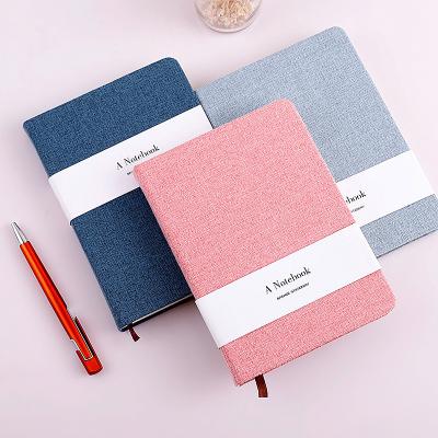 China Fashion New Arrived Cotton and Hardcover Notebook Office Canvas Stationery Eco-Friendly Custom Notebook for Student for sale