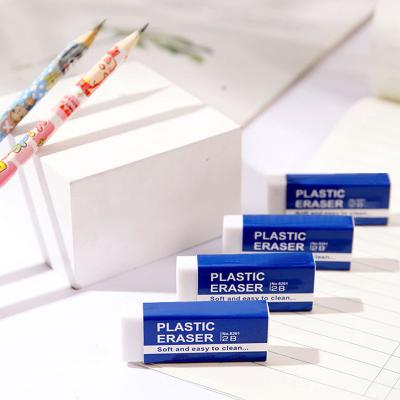 China Small Size Stationery White Soft Brick Student Eraser 2B Fashionable Hot Selling Rubber Eraser for sale