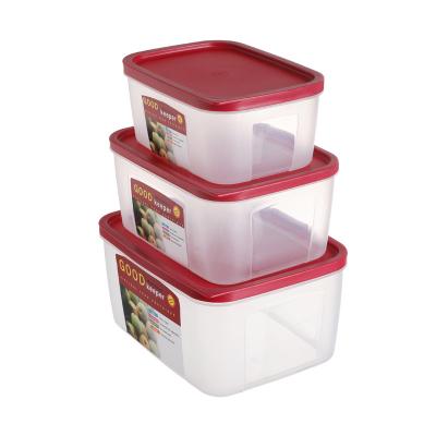 China Freshness Preservation House Household Household Fridge Storage Organizer PET Kitchen Fridge Plastic Fruit Storage Box for sale