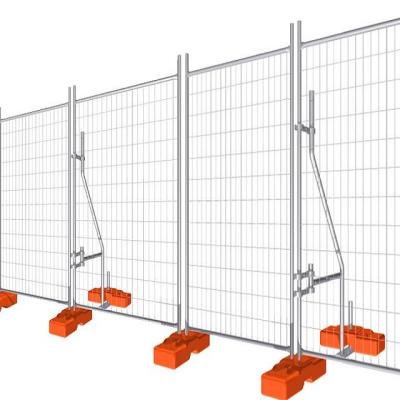 China Cheap Hot Galvanized Temporary Fence Easily Assembled Factory Direct Selling Australia Standard for sale