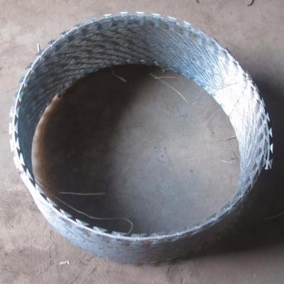 China Barbed wire 2020 low price, real factory high quality hot dip galvanized razor concertina wire beautiful and durable ISO for sale