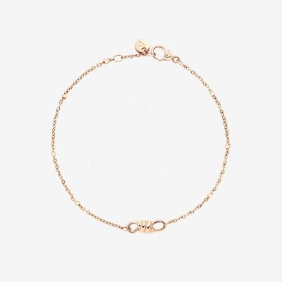 China CLASSIC 2023 New Fashion Design Dodo Jewelry Nodo Series S925 Sterling Silver Electroplated Rose Gold Adjustable Nodo Bracelet for sale