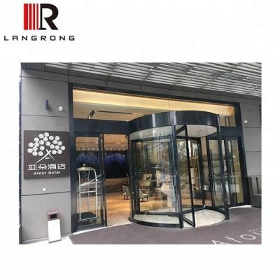 China Langrong Automatic 3 Wings Automatic Revolving Door Direct Manufacturers For Airports, Hotels, Shopping Mall, Supermarkets for sale