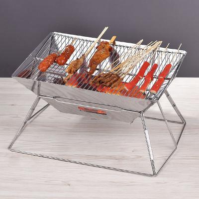 China Easily Assembled Multifunctional Commercial Camping Barbecue Oven Grill BBQ Steak Grill Metal Stainless Steel Charcoal Grate for sale