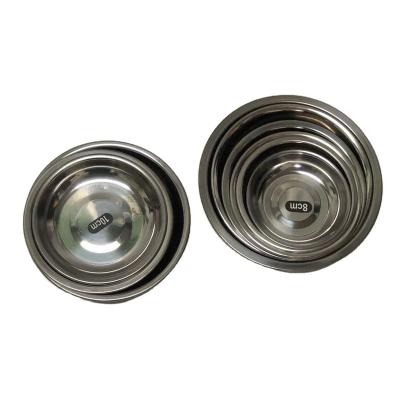 China Viable Fine Quality Silver Circular Stainless Steel Bakeware For Restaurants for sale