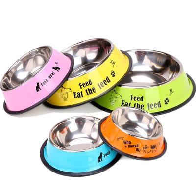 China Automatic Customize Wholesale Round Melamine Stainless Steel Slow Feed Pet Cat Dog Bowl for sale