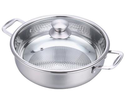 China Viable Factory Wholesale Non-stick Food Grade Stainless Steel Pot Soup Hot Pot Cooking Pot for sale