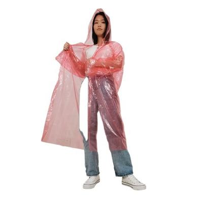 China 100% Factory Price Fashion EVA Long Sleeve And Buttons Outdoor Fishing PC Poncho Waterproof Clear Plastic Jacket Hooded Raincoat for sale