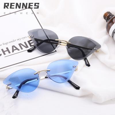 China Hot Selling Trendy Fashion Sun Glasses Reindeer Vintage Cateye Sun Glass Cateye Sunglasses Women for sale