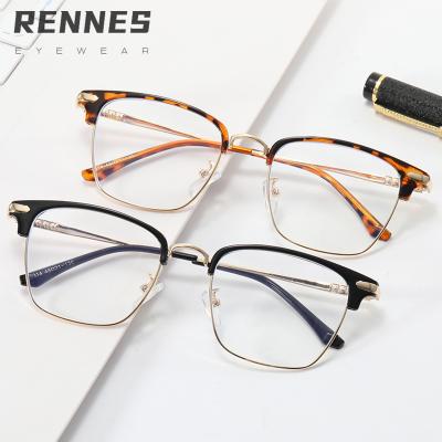 China Classic Vintage Reindeer Game Running New Model Eyewear Half Rim Reading Frames Optical Glasses For Men for sale