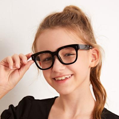 China Fashionable Reindeer Children's Square Large Frame Anti Blue Light Spectacle For Computer Use Fashion Child Optical Glasses for sale