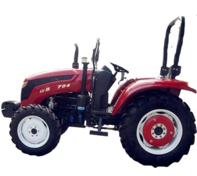 China Chinese farms shantuo Taishan 704 70hp 4wd agriculture contract tractor with power line hood for sale